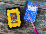DIGITAL DOWNLOAD Picture Frame Applique 5x7 Mini Comp Notebook Holder Cover