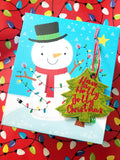 DIGITAL DOWNLOAD Holly Jolly Christmas Tree Ornament Gift Tag