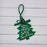 DIGITAL DOWNLOAD Holly Jolly Christmas Tree Ornament Gift Tag