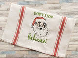 DIGITAL DOWNLOAD Don't Stop Believin' Sketchy Santa 3 SIZES INCLUDED