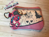 DIGITAL DOWNLOAD Letter G Clutch Applique Zipper Bag Lined and Unlined Alphabet