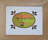 DIGITAL DOWNLOAD Season's Creepings Applique 3 SIZES INCLUDED