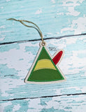DIGITAL DOWNLOAD Applique Elf Hat Ornament Gift Tag