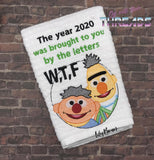 DIGITAL DOWNLOAD The Year 2020, 2026, 2027, 2028 Brought To You By WTF 3 SIZES INCLUDED Sketch Design