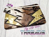 DIGITAL DOWNLOAD Bea Clutch Applique Zipper Bag Lined and Unlined