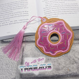 DIGITAL DOWNLOAD Applique Donut Bookmark Ornament Gift Tag