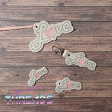 DIGITAL DOWNLOAD Love ITH Valentine Bundle Feltie Snap Tab Charm Bookmark Ornament Gift Tag