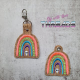 DIGITAL DOWNLOAD Skull Rainbow Snap Tab and Eyelet Set