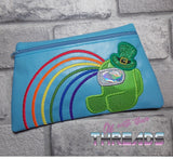 DIGITAL DOWNLOAD Leprechaun Sus Dude Clutch Applique Zipper Bag 2 OPTIONS INCLUDED