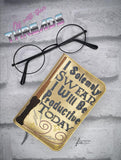 DIGITAL DOWNLOAD I Solemnly Swear I Will Be Productive Today Mini Comp Notebook Cover Holder