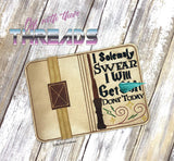 DIGITAL DOWNLOAD I Solemnly Swear I Will Get It Done Mini Comp Notebook Cover Holder