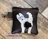 DIGITAL DOWNLOAD 5x5 ITH Husky Shepherd Dog Poo Zipper Bag Lined and Unlined