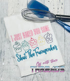 DIGITAL DOWNLOAD Shut The F Up Cupcakes Set 4 SIZES INCLUDED