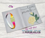 DIGITAL DOWNLOAD Love Yourself A6 Notebook Cover Holder