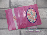 DIGITAL DOWNLOAD Oval Applique A6 Notebook Holder Cover