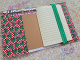 DIGITAL DOWNLOAD Oval Applique A6 Notebook Holder Cover