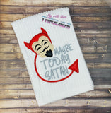 DIGITAL DOWNLOAD Maybe Today Satan Applique Dark Humor 4 SIZES INCLUDED