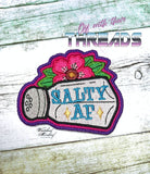 DIGITAL DOWNLOAD Salty AF Patch 2 SIZES INCLUDED