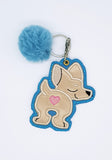 DIGITAL DOWNLOAD Applique Chihuahua Bookmark Gift Tag Ornament