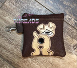 DIGITAL DOWNLOAD 5x5 ITH Applique Boxer Bum Poo Zipper Bag Lined and Unlined