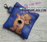 DIGITAL DOWNLOAD 5x5 ITH Applique Cavapoo Poo Zipper Bag Lined and Unlined