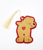 DIGITAL DOWNLOAD Applique Cavapoo Bookmark Gift Tag Ornament