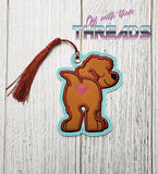 DIGITAL DOWNLOAD Applique Cavapoo Bookmark Gift Tag Ornament