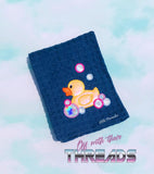 DIGITAL DOWNLOAD Bubble Bath Rubber Duck Applique 4 SIZES INCLUDED