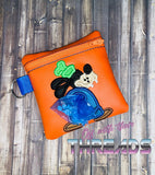 DIGITAL DOWNLOAD 5x5 ITH Applique Goof Dog Zipper Bag Lined and Unlined 2021