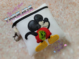 DIGITAL DOWNLOAD 5x5 ITH Applique Mouse Boy Zipper Poo Bag Lined and Unlined 2021