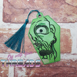 DIGITAL DOWNLOAD Zombie Coffin Shaped Bookmark Ornament Gift Tag