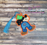 DIGITAL DOWNLOAD Applique Goof Dog Bookmark Ornament Gift Tag Sketch Fill