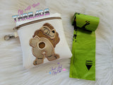 DIGITAL DOWNLOAD 5x5 ITH Applique Cocker Spaniel Zipper Bag Lined and Unlined 2021