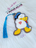 DIGITAL DOWNLOAD Applique Donald Bookmark Gift Tag Ornament