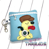 DIGITAL DOWNLOAD 5x5 ITH Applique O D Poo Zipper Bag Lined and Unlined