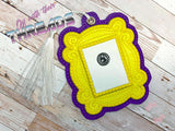 DIGITAL DOWNLOAD Applique Picture Frame Bookmark Gift Tag Ornament