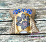 DIGITAL DOWNLOAD Double Zip Dog Walking Combo Bag 4 SIZES INCLUDED UNLINED