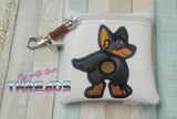 DIGITAL DOWNLOAD 5x5 Applique Lancashire Terrier Poo Bag ITH Zipper Bag