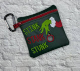 DIGITAL DOWNLOAD 5x5 Stink Stank Stunk Poo Zippered Bag 2 VERSIONS