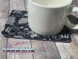 DIGITAL DOWNLOAD Wizard Quilted Mug Rug Snack Mat Set 4 SIZES INCLUDED Coaster