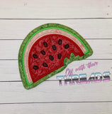 DIGITAL DOWNLOAD Applique Watermelon Shaped Quilted Mug Rug Snack Mat Set 5 SIZES INCLUDED INCLUDES BOTH TURN HOLE AND ENVELOPE FINISHES
