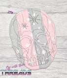 DIGITAL DOWNLOAD Quilted Skull Mug Rug 4 Sizes Included ENVELOPE AND TURN HOLE OPTIONS