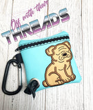 DIGITAL DOWNLOAD 5x5 ITH English Bulldog Bag and 4x4 Stand Alone