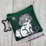 DIGITAL DOWNLOAD 5x5 ITH Applique Shih Tzu Waste Bag and 4x4 Stand Alone