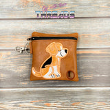 DIGITAL DOWNLOAD 5x5 ITH Applique Beagle Waste Bag and 4x4 Stand Alone