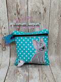 DIGITAL DOWNLOAD 5x5 ITH Applique Frenchie French Bulldog Waste Bag and 4x4 Stand Alone