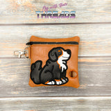 DIGITAL DOWNLOAD 5x5 ITH Applique Bernese Mountain Dog Waste Bag and 4x4 Stand Alone