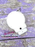 DIGITAL DOWNLOAD ITH Applique Skull Wallet 3 SIZES INCLUDED BOW DESIGN INCLUDED IN 3 SIZES
