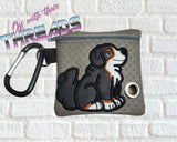 DIGITAL DOWNLOAD 5x5 ITH Applique Bernese Mountain Dog Waste Bag and 4x4 Stand Alone