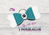 DIGITAL DOWNLOAD ITH 3D Dog Bone Bow 4 SIZES INCLUDED 4x4 Friendly Option Included